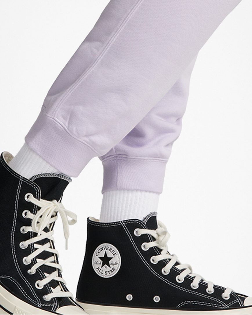 Pánské Tepláky Converse Go-To Embroidered Star Chevron Standard Fit Fleece Fialové | CZ RPEL42